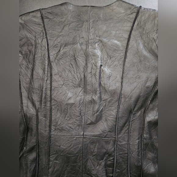 NWT - Jones New York Leather Black Lightweight Moto Jacket - Size XL - Picture 11 of 13